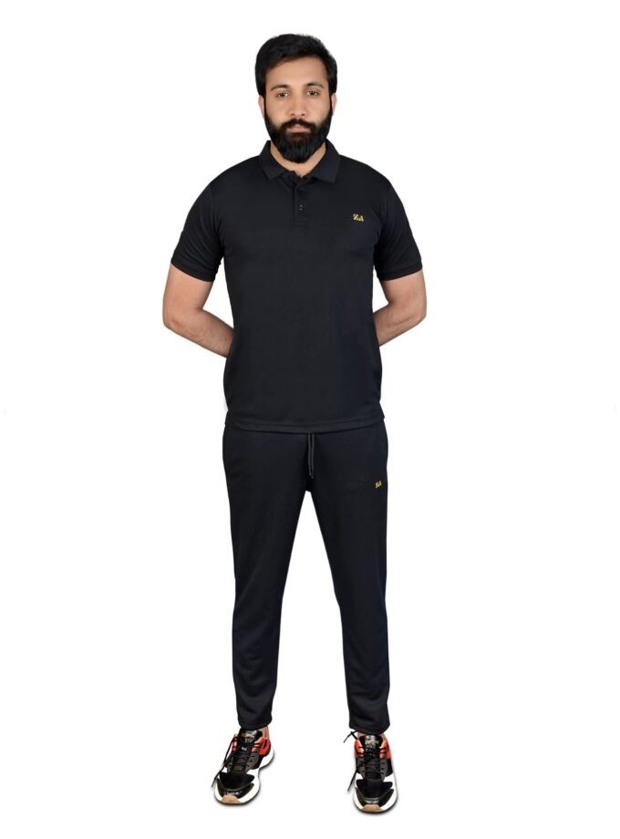 Sporty Mesh Tracksuit Polo & Trouser