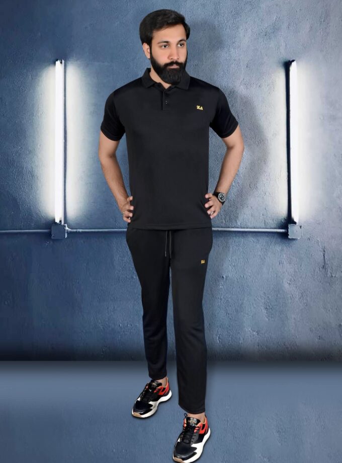 Sporty Black Polo Shirt