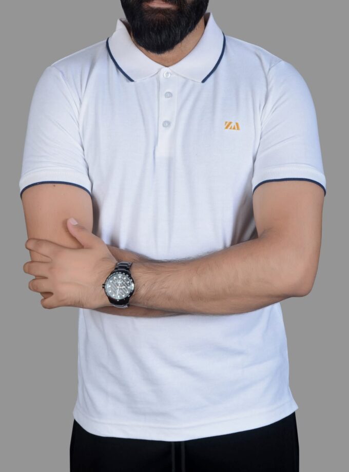 Unique White Polo Shirt